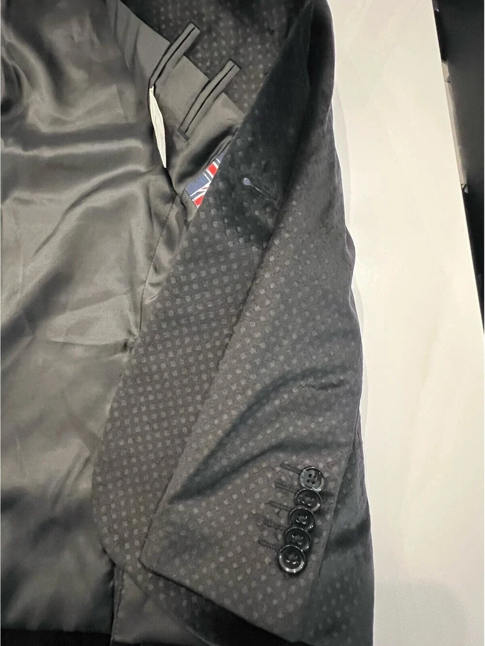 Soul of London Blazer Men’s 42R Black Velvet Sport Coat Jacket Lined